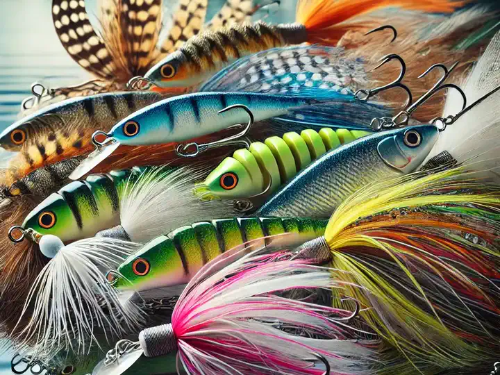 Jigging lures featured in a Drivn Outdoors fishing guide