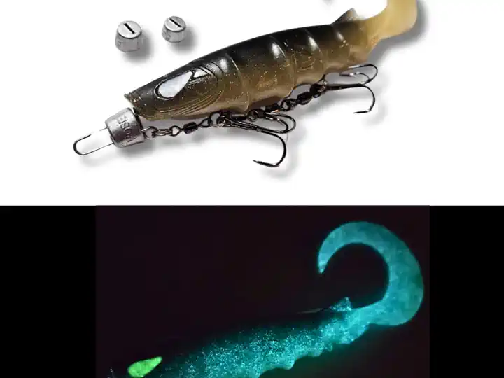 PreyDrive Curley Tail Rig in regular and glow finishes